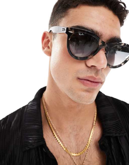 Ray-Ban – Wayfarer Way – Grå, spräckliga solglasögon, 4 av 4