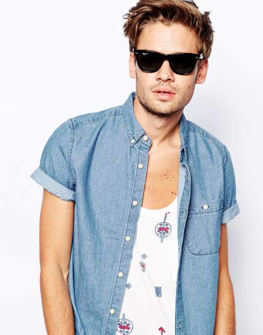 Ray-Ban - Wayfarer - Zonnebril met gepolariseerde galzen 0RB2140, 3 van 4