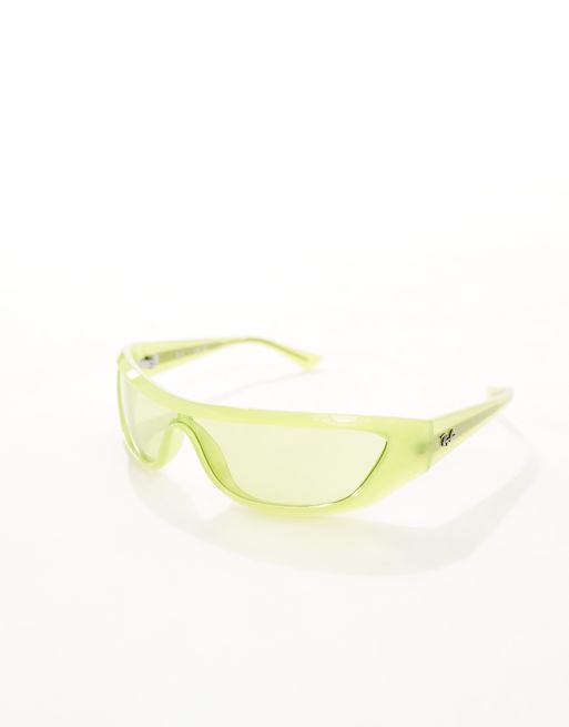 Ray-Ban – Xan – Zielone okulary przeciwsłoneczne typu racer, 3 z 4