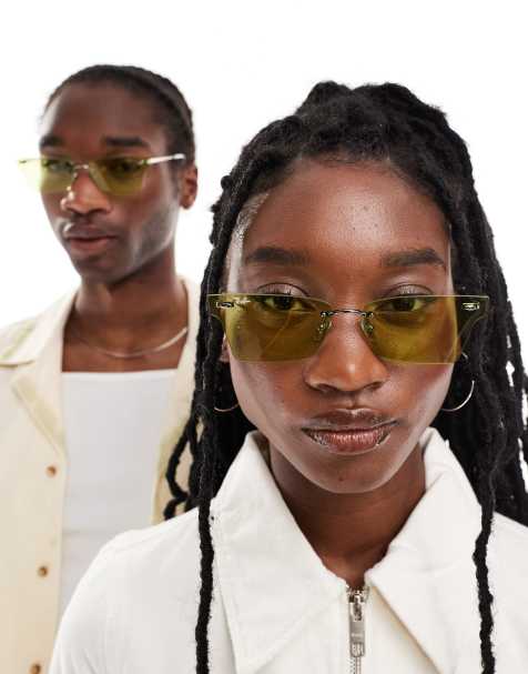Ray-Ban - Xime - Occhiali da sole in metallo verdi/argento - view 1