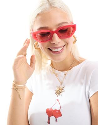 Ray-Ban - Zena - Cat-Eye-Sonnenbrille in Rot