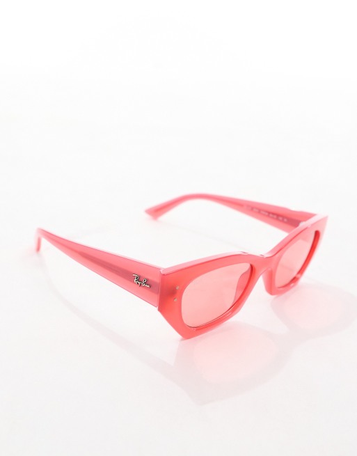 Ray-Ban - Zena - Lunettes de soleil œil de chat - Rouge, 2 de 4
