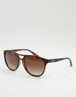 Ray-Ban Rayban 0RB4170 double brow sunglasses-Brown