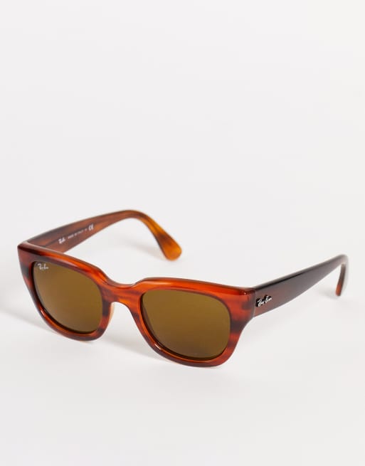 Rayban 0RB4178 chunky frame sunglasses in brown