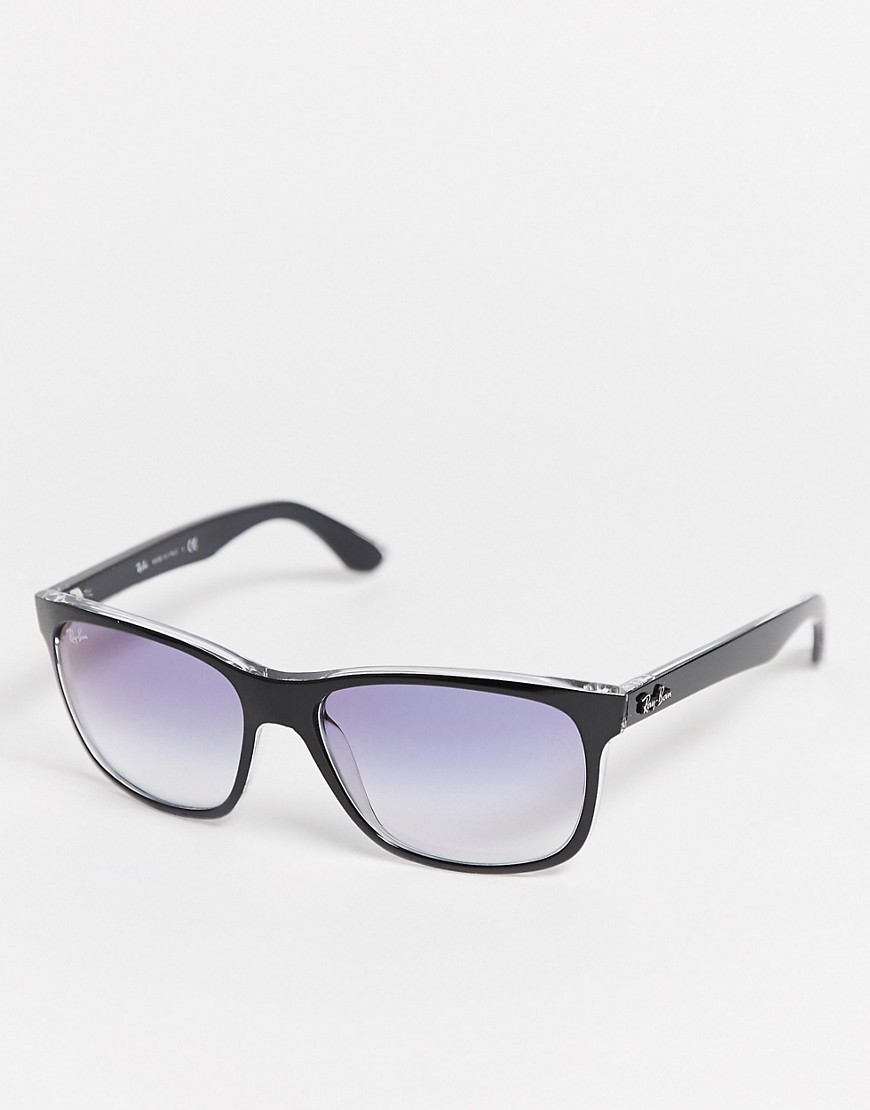 Rayban - 0RB4181 - Zonnebril met vierkante glazen-Zwart