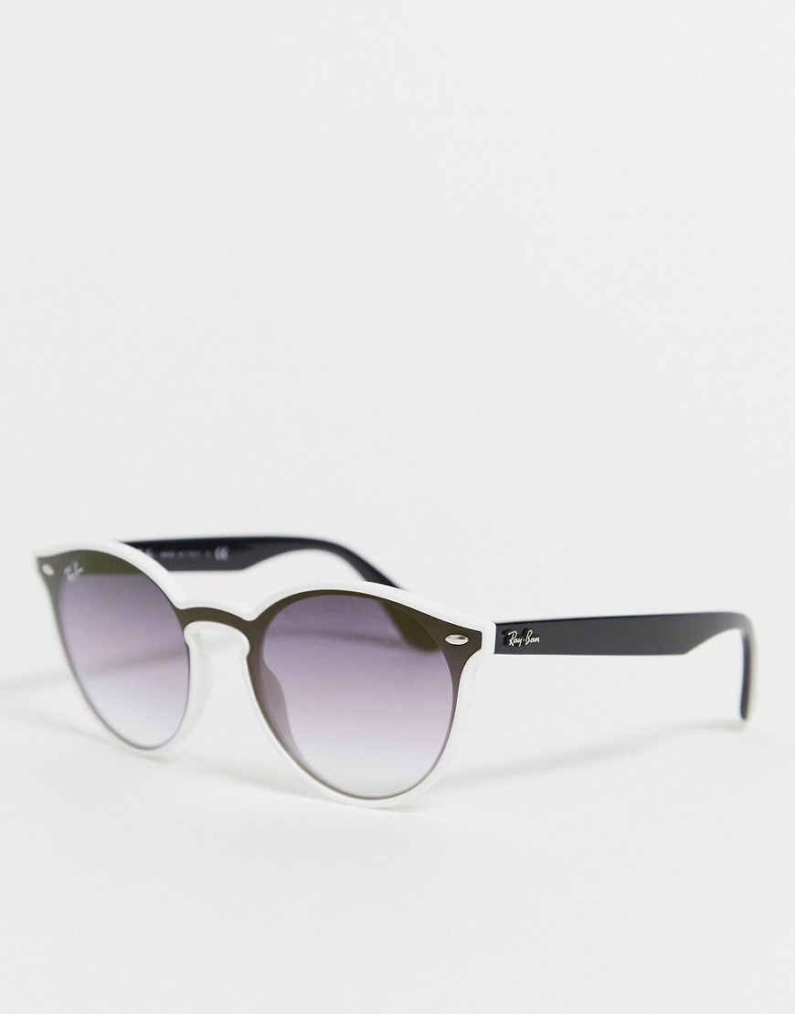 Rayban 0RB4380N round lens sunglasses-Black