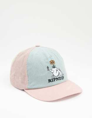 фото Разноцветная вельветовая кепка с ремешком сзади ripndip window daze-разноцветный rip n dip