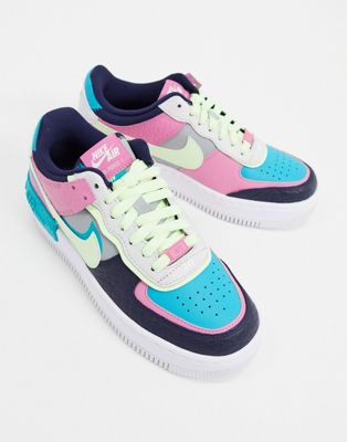 Разноцветные кроссовки Nike Air Force 1 
