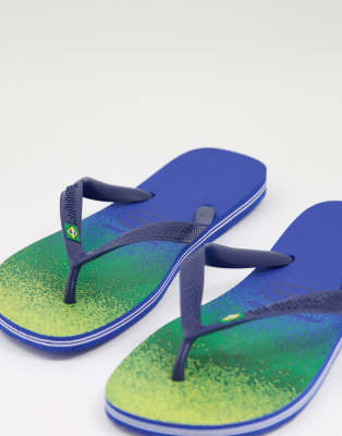 фото Разноцветные шлепанцы с эффектом омбре havaianas brasil fresh-multi