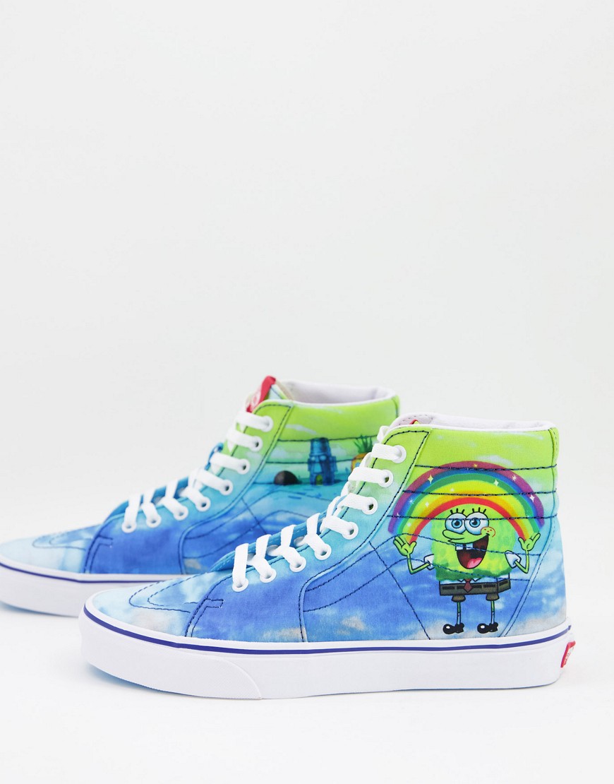 Разноцветные высокие кроссовки X Spongebob SK8-Hi Imagination-Multi VANS 12068466