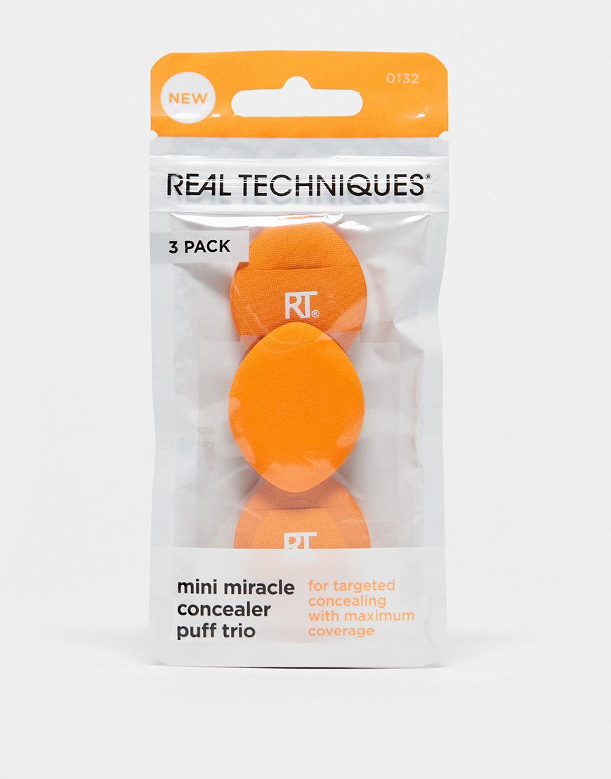 Real Techniques Mini Miracle Concealer Puff Trio-Orange