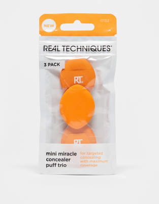 Real Techniques - Mini Miracle - Concealer-Schwamm-Trio-Orange