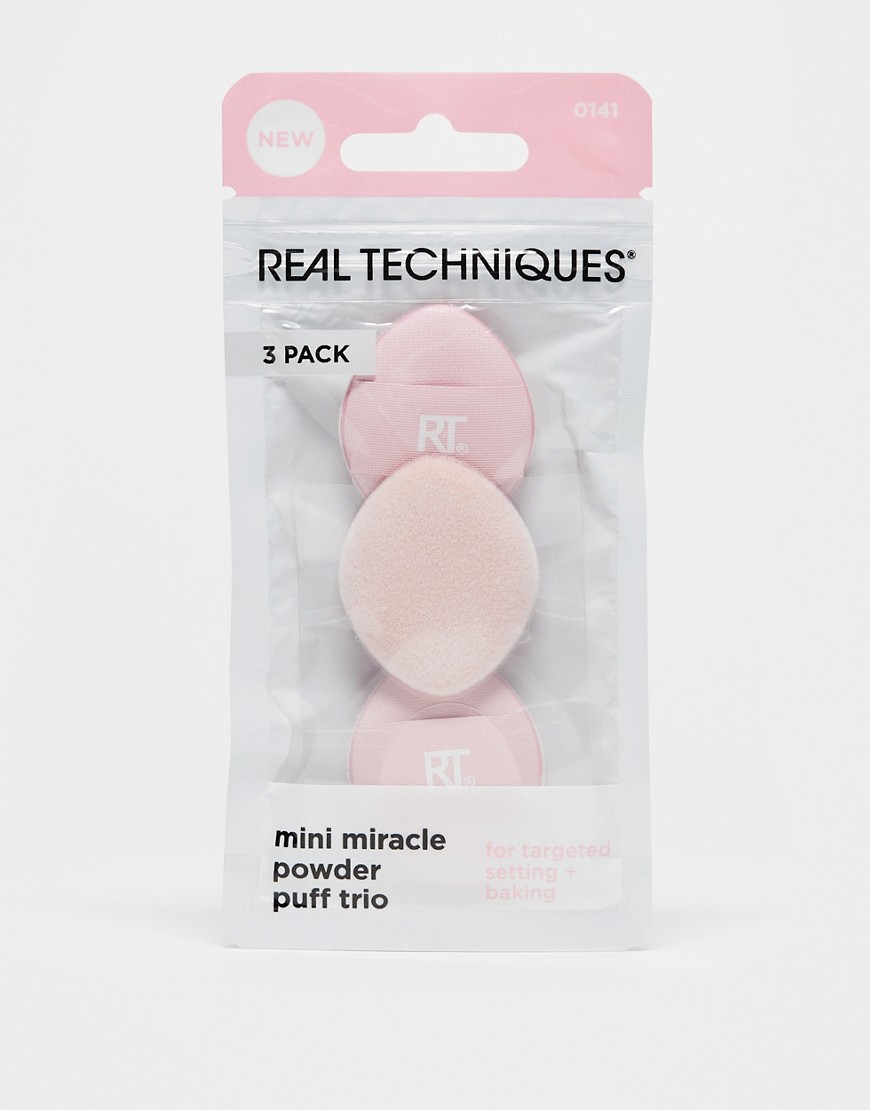 Real Techniques Mini Miracle Powder Puff Trio-Pink