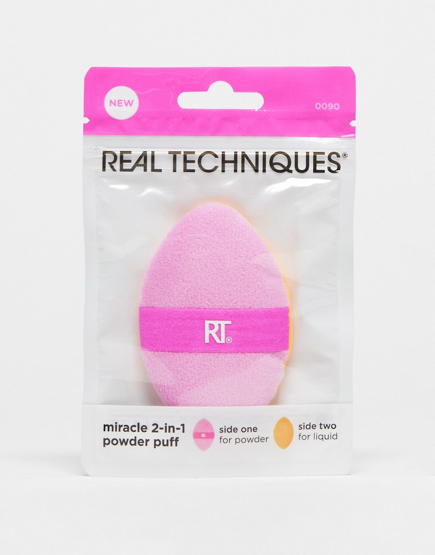 Real Techniques Miracle 2-In-1 Powder Puff-No colour