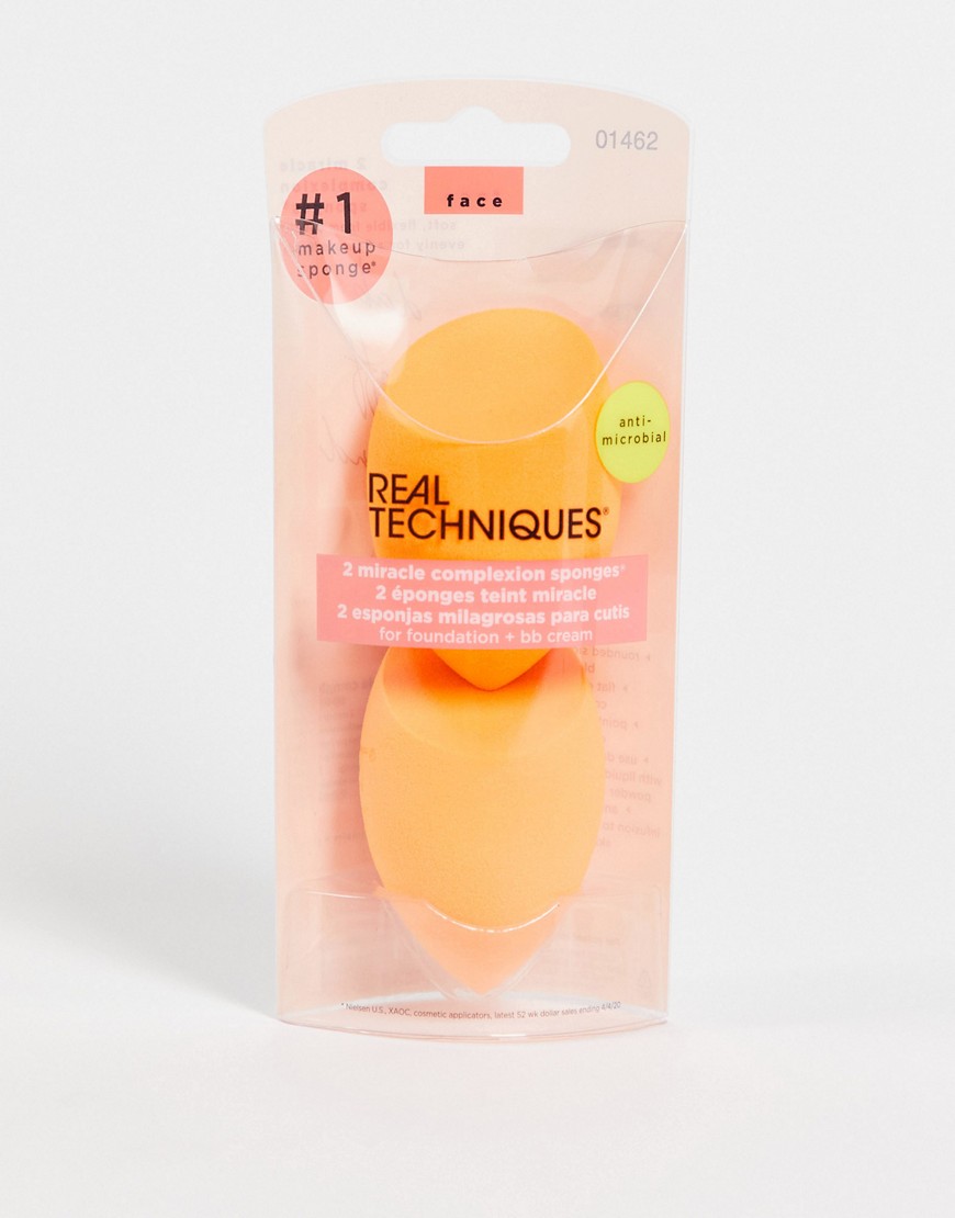 Real Techniques – Miracle Complexion – 2-pack svampar-Ingen färg
