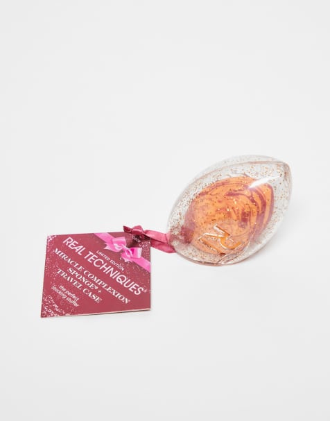 Real Techniques - Miracle Complexion - Set regalo per le festività composto da spugnetta e custodia da viaggio - view 1