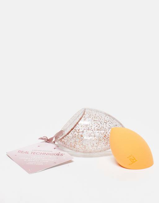 Real Techniques – Miracle Complexion Sponge & Ornament – Gąbeczka do makijażu w ozdobnym opakowaniu – 12% taniej 