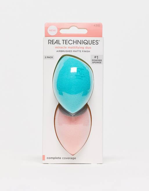 Real Techniques Miracle Mattifying Makeup Sponge Duo - Makeup