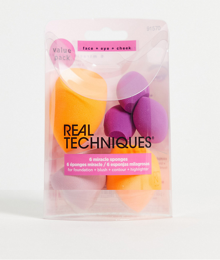 Real Techniques - Miracle Sponges x 6-Zonder kleur