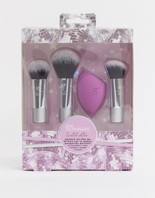 Real Techniques Sparkle On The Go Brush Set