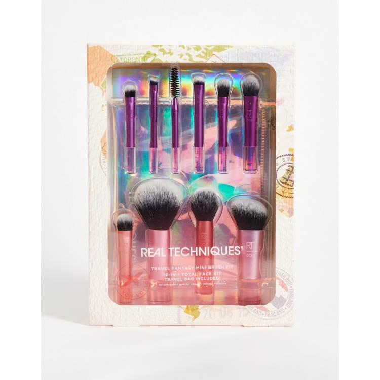  Real Techniques Makeup Brush Set with Travel Sponge