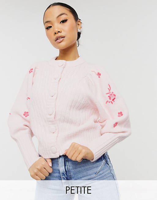 Rebeca rosa con mangas bordadas exclusiva de Y.A.S Petite