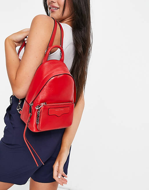 Rebecca Minkoff front pocket backpack in red