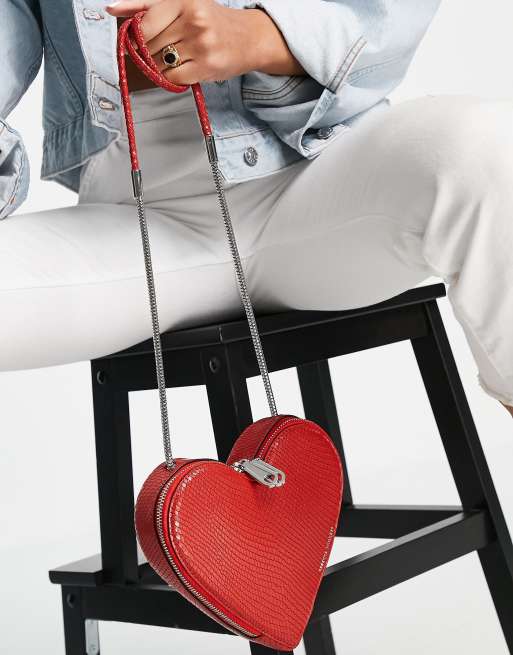 Rebecca Minkoff, Heart Crossbody in Red