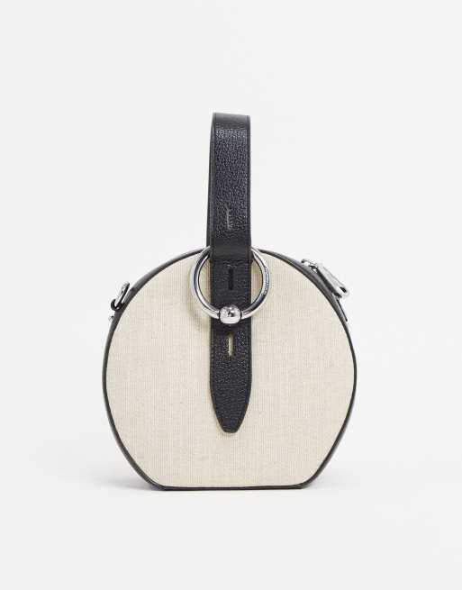 Rebecca Minkoff kate circle bag in light beige