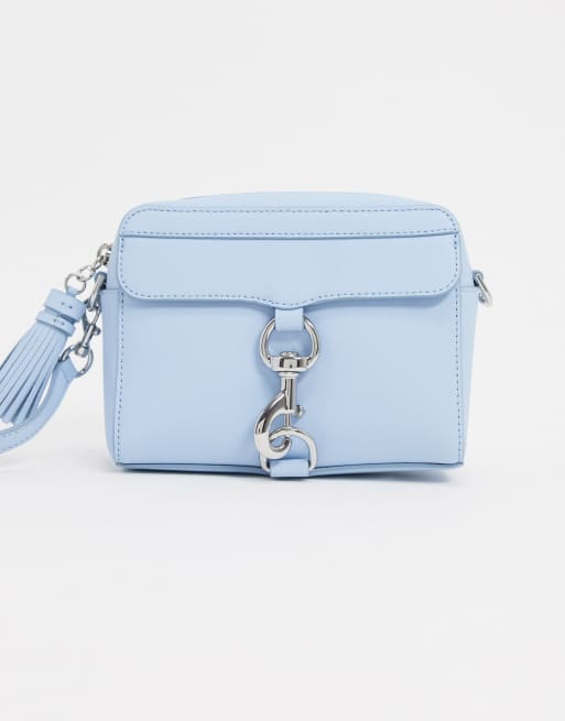 Rebecca Minkoff mab leather camera bag in blue