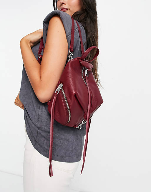 Rebecca Minkoff soft unstructured backpack in burgundy