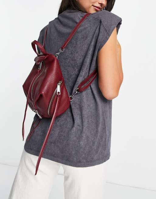 Rebecca Minkoff soft unstructured backpack in burgundy