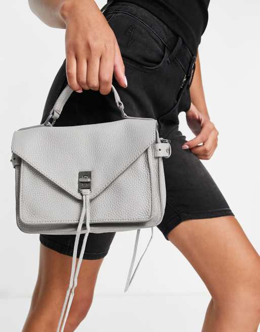 Gray shop satchel purse