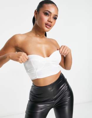 rebellious fashion - corsetto bianco con bustino