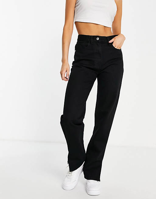 R13 Denim Pants in Black Womens Clothing Jeans Straight-leg jeans 