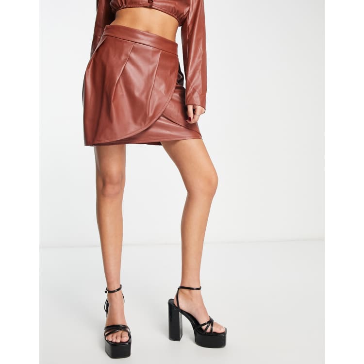 Faux leather outlet skirt dynamite