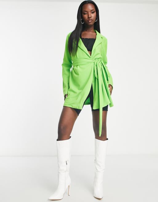 Zara green blazer outlet dress