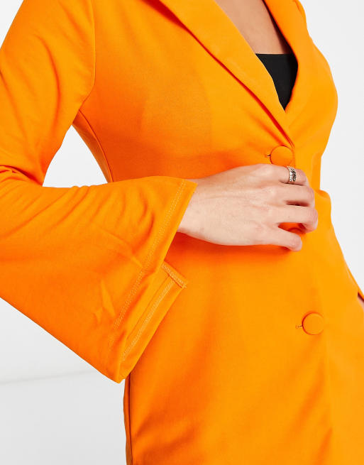 Orange deals longline blazer