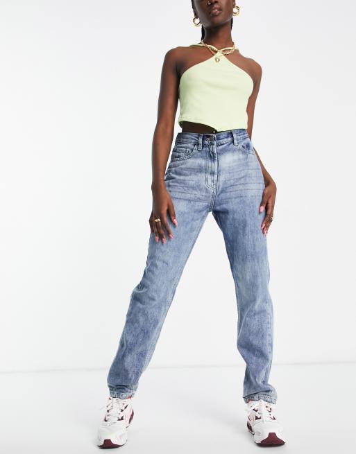 Rebellious Fashion – Mom jeans i mellanljus tvätt