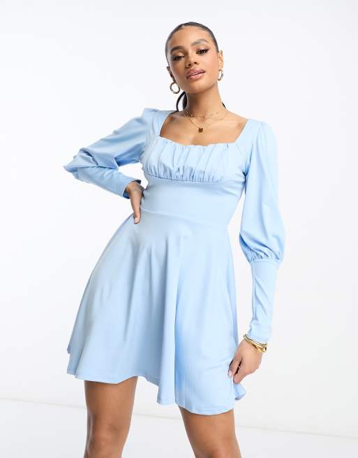 Light blue 2025 skater dress