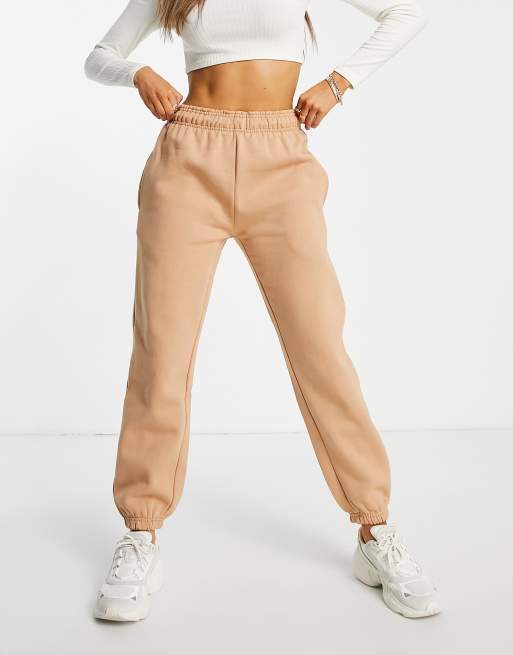 Zippered Side Pocket Joggers in Camel - Retro, Indie and Unique Fashion