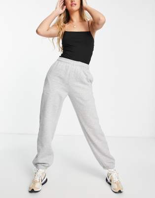 Rebellious Fashion oversized joggers in grey