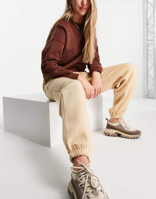 Rebellious Fashion oversized sweatpants in sand