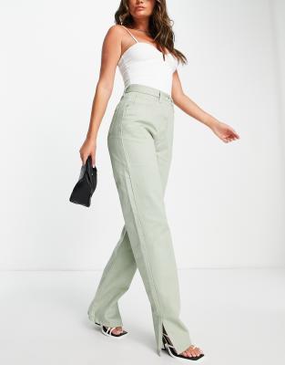 Maternity Sage Green Over Bump Leggings