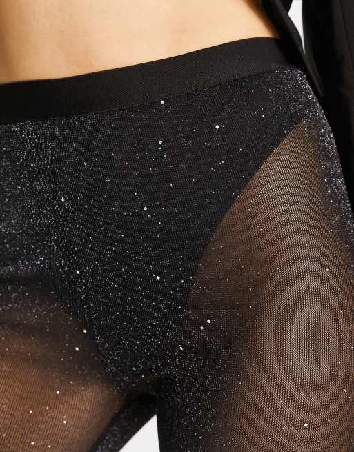 Rebellious Fashion - Svarta glitterleggings, 2 av 4