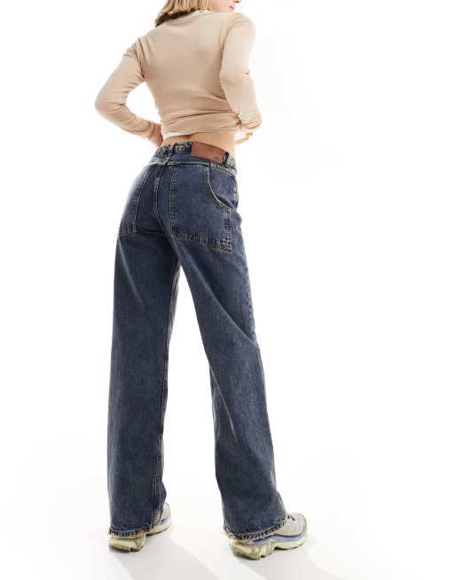 Reclaimed vintage 00s baggy jeans in dark blue wash , 5 of 5