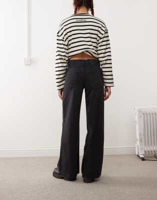 Reclaimed Vintage '88 Wide Leg Jeans In Black