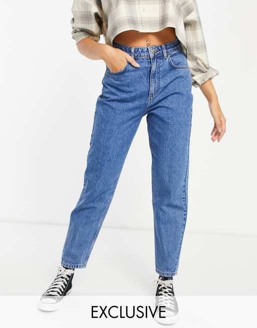 Reclaimed Vintage 92 regular mom jeans in pretty blue