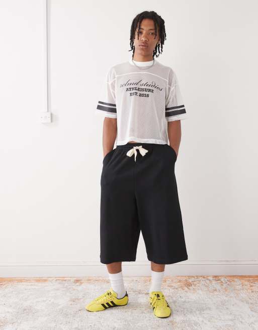 Reclaimed Vintage AIRTEX boxy cropped tee with graphic print in white, 4 of 4