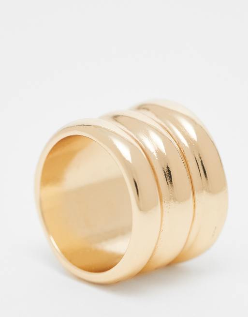Reclaimed Vintage - Anello avvolgente color oro, 3 di 3